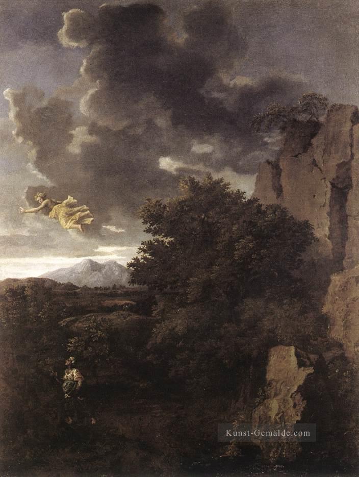 Hagar und der Engel klassische Maler Nicolas Poussin Ölgemälde